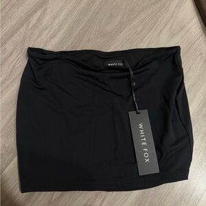 White Fox Boutique Late Nights Black Mini Skirt